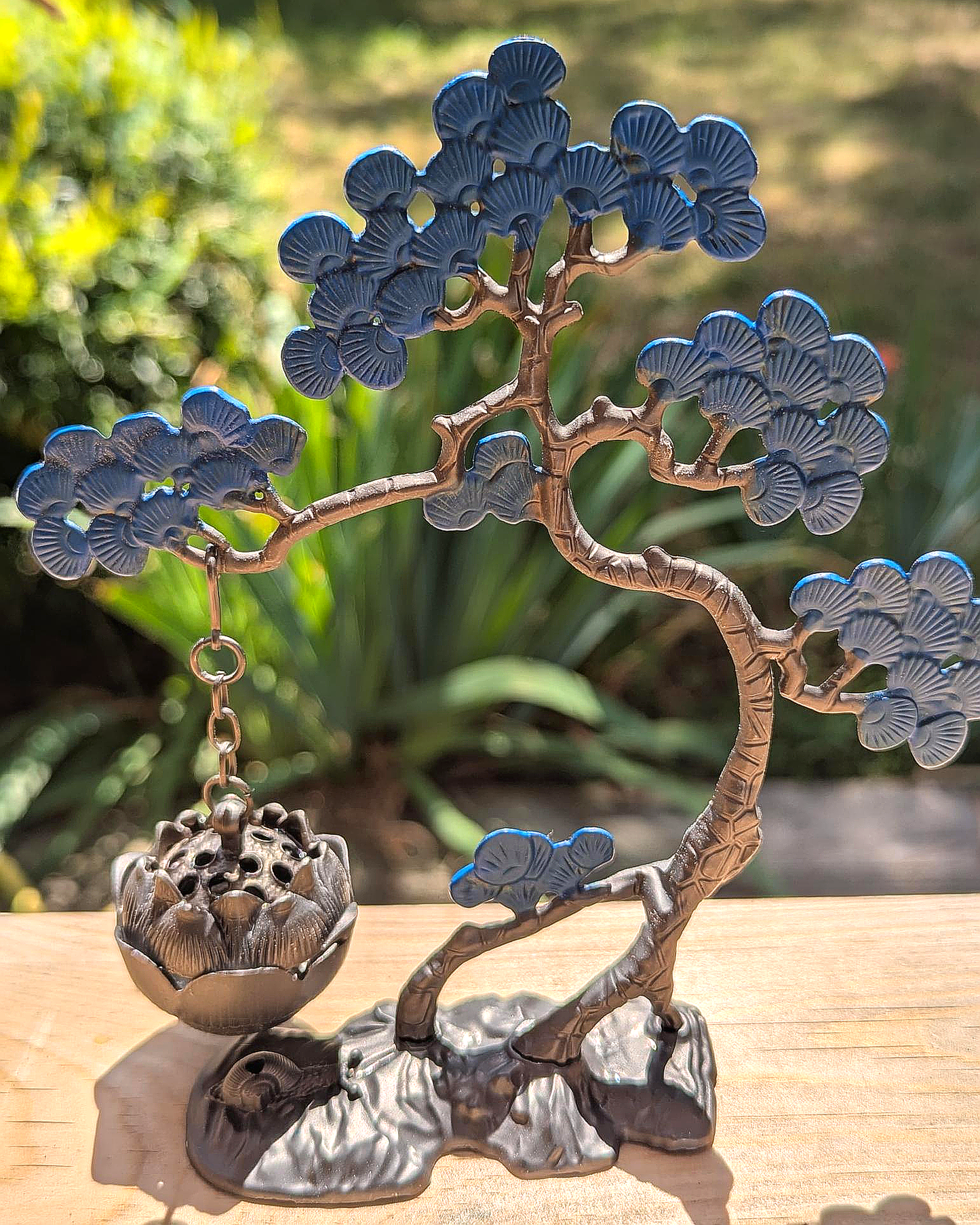 Blue Tree Hanging Incense Holder