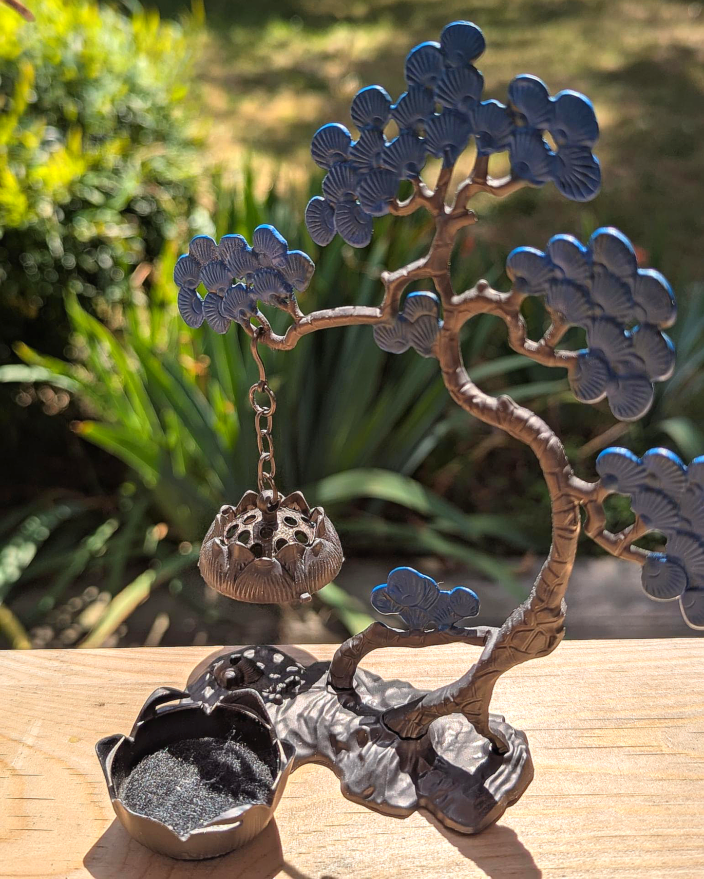 Blue Tree Hanging Incense Holder