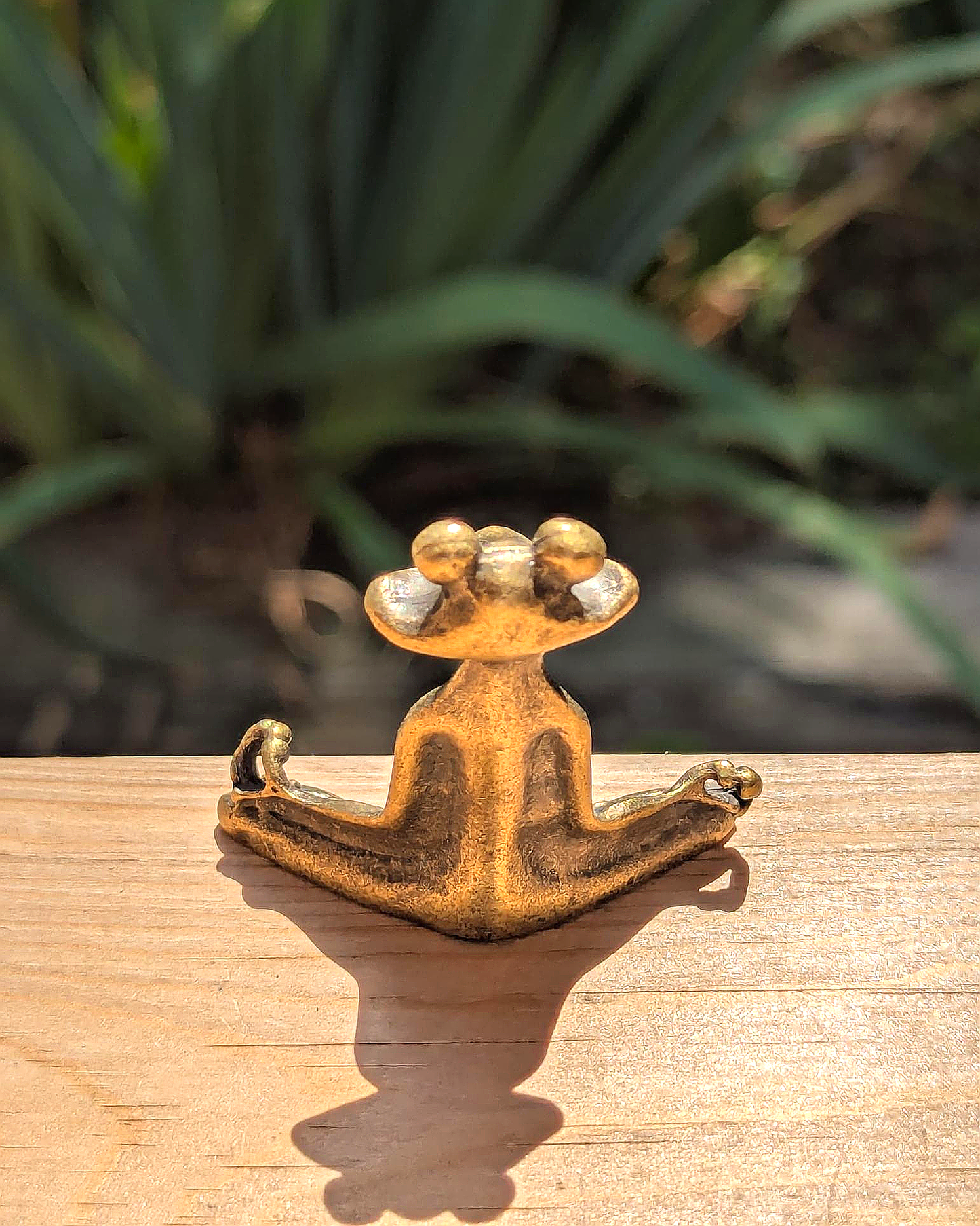 Zen Frog Brass Incense Stick Holder